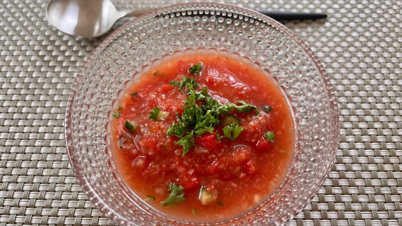完熟トマトのガスパチョ Ripe tomato Gazpacho